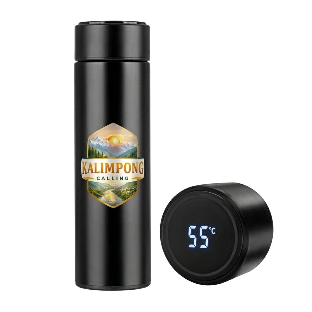 Smart Temperature Display Stainless Steel Water Bottle – Kalimpong Edition